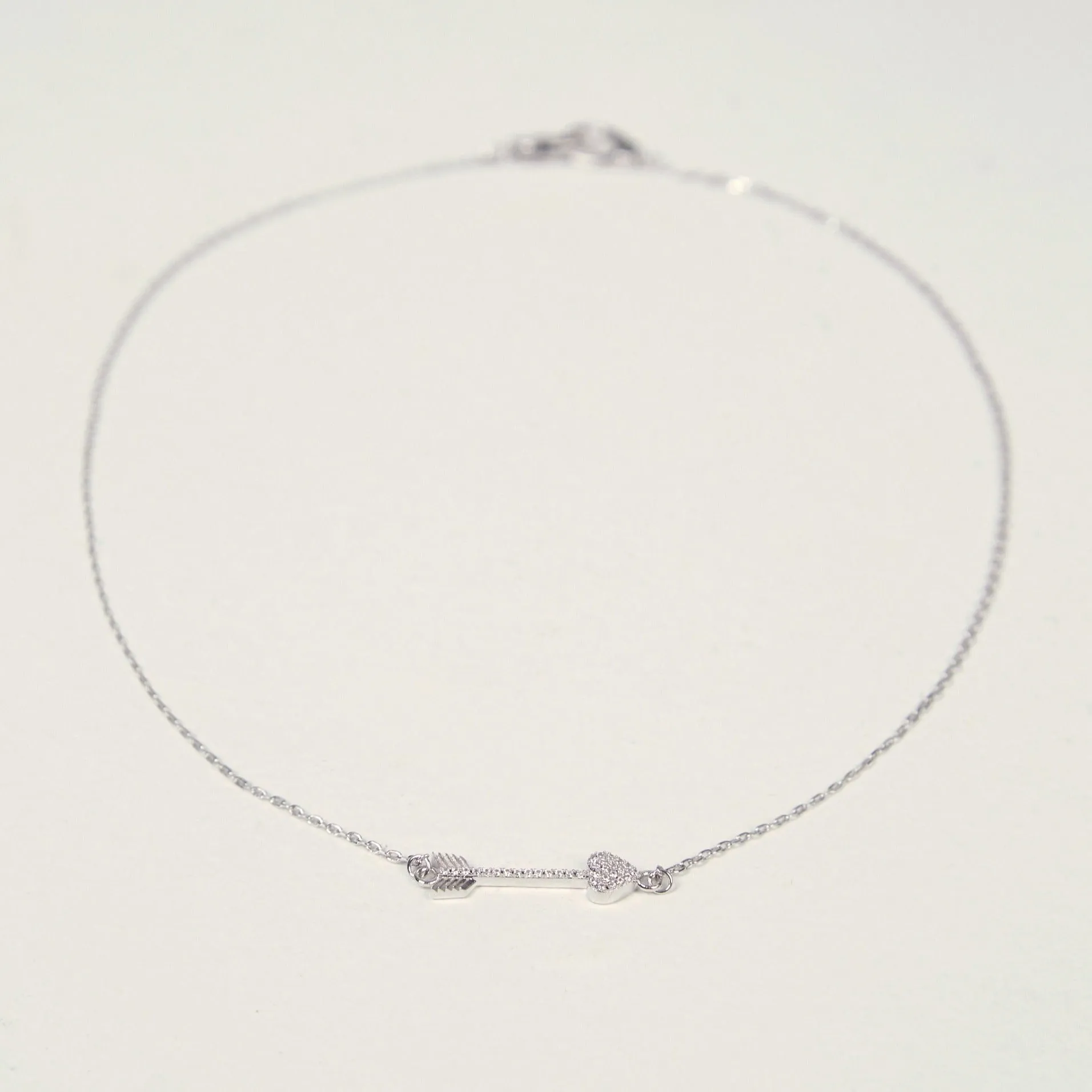 Cupids Arrow Necklace (Silver)
