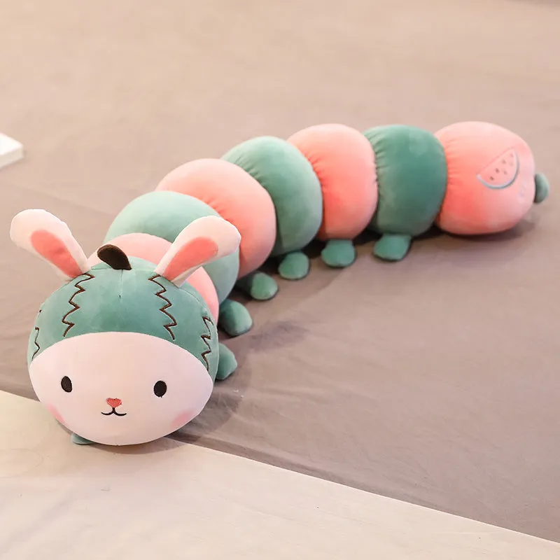 Cute Caterpillar Long-Strip Sleeping Pillow