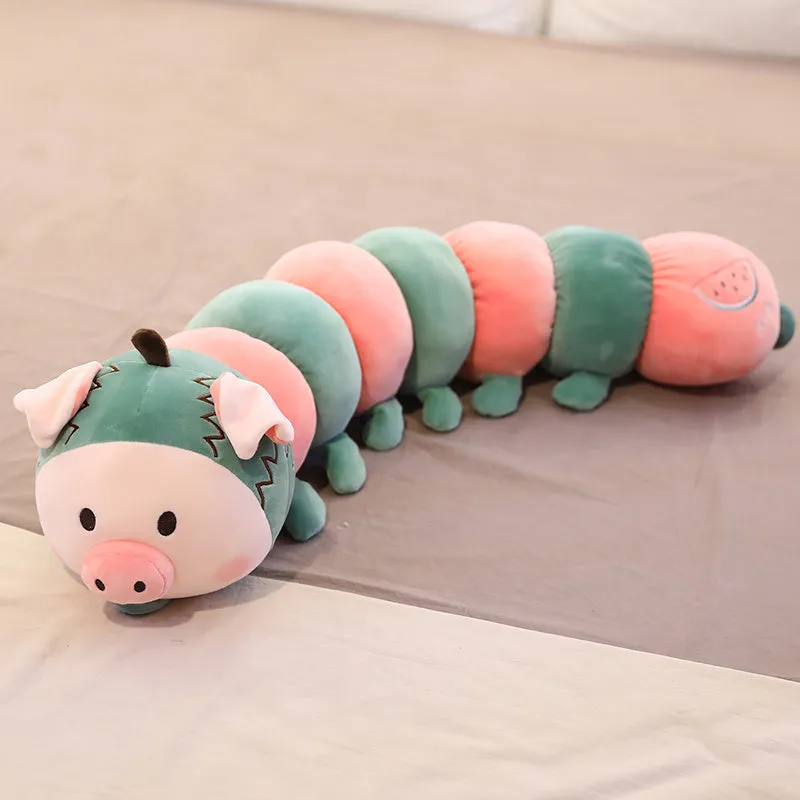 Cute Caterpillar Long-Strip Sleeping Pillow