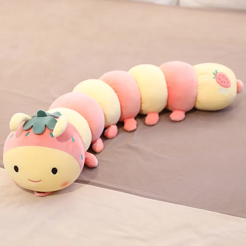 Cute Caterpillar Long-Strip Sleeping Pillow