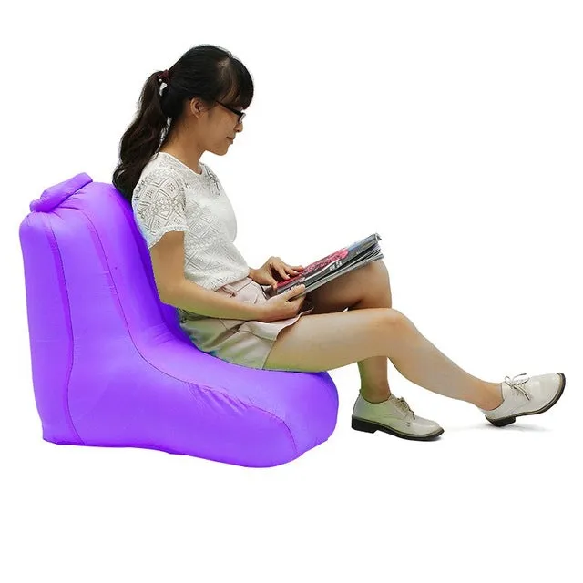 Fast Inflatable Lazy bag Air Sofa 190T Polyester Air Inflatable Chair Sofa Portable Water-resistant folding sleeping Camping Bag