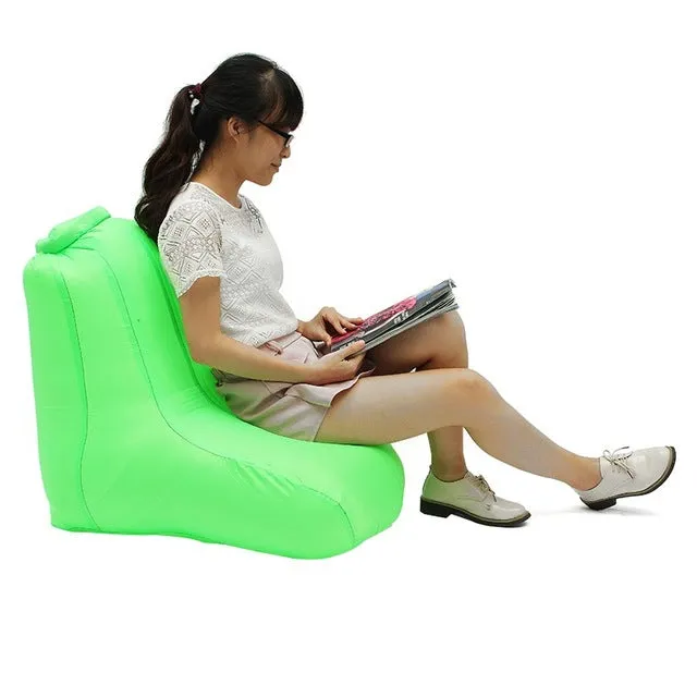 Fast Inflatable Lazy bag Air Sofa 190T Polyester Air Inflatable Chair Sofa Portable Water-resistant folding sleeping Camping Bag