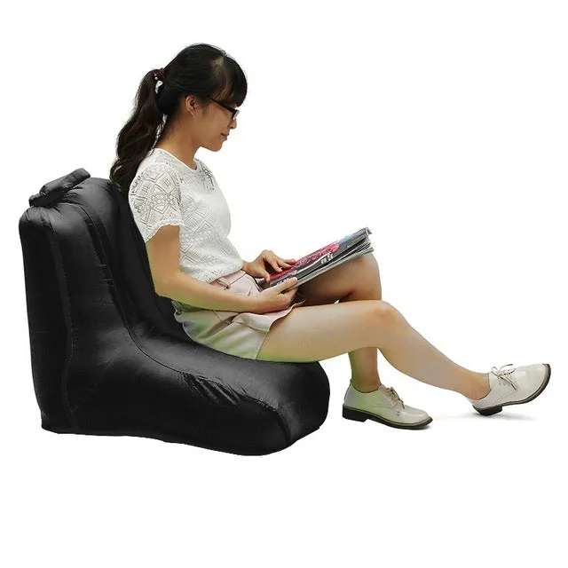 Fast Inflatable Lazy bag Air Sofa 190T Polyester Air Inflatable Chair Sofa Portable Water-resistant folding sleeping Camping Bag