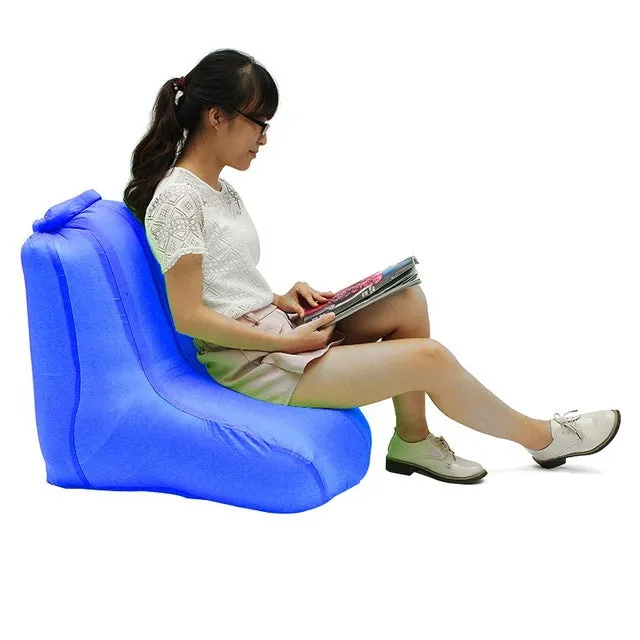 Fast Inflatable Lazy bag Air Sofa 190T Polyester Air Inflatable Chair Sofa Portable Water-resistant folding sleeping Camping Bag