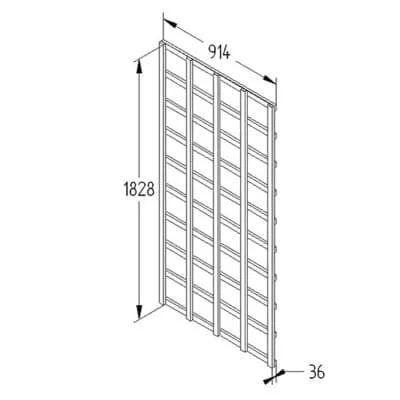 Forest Heavy Duty Trellis 183cm x 91cm
