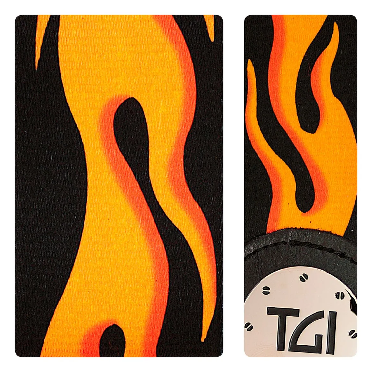 Guitar Strap - "HotRod Flames" Design