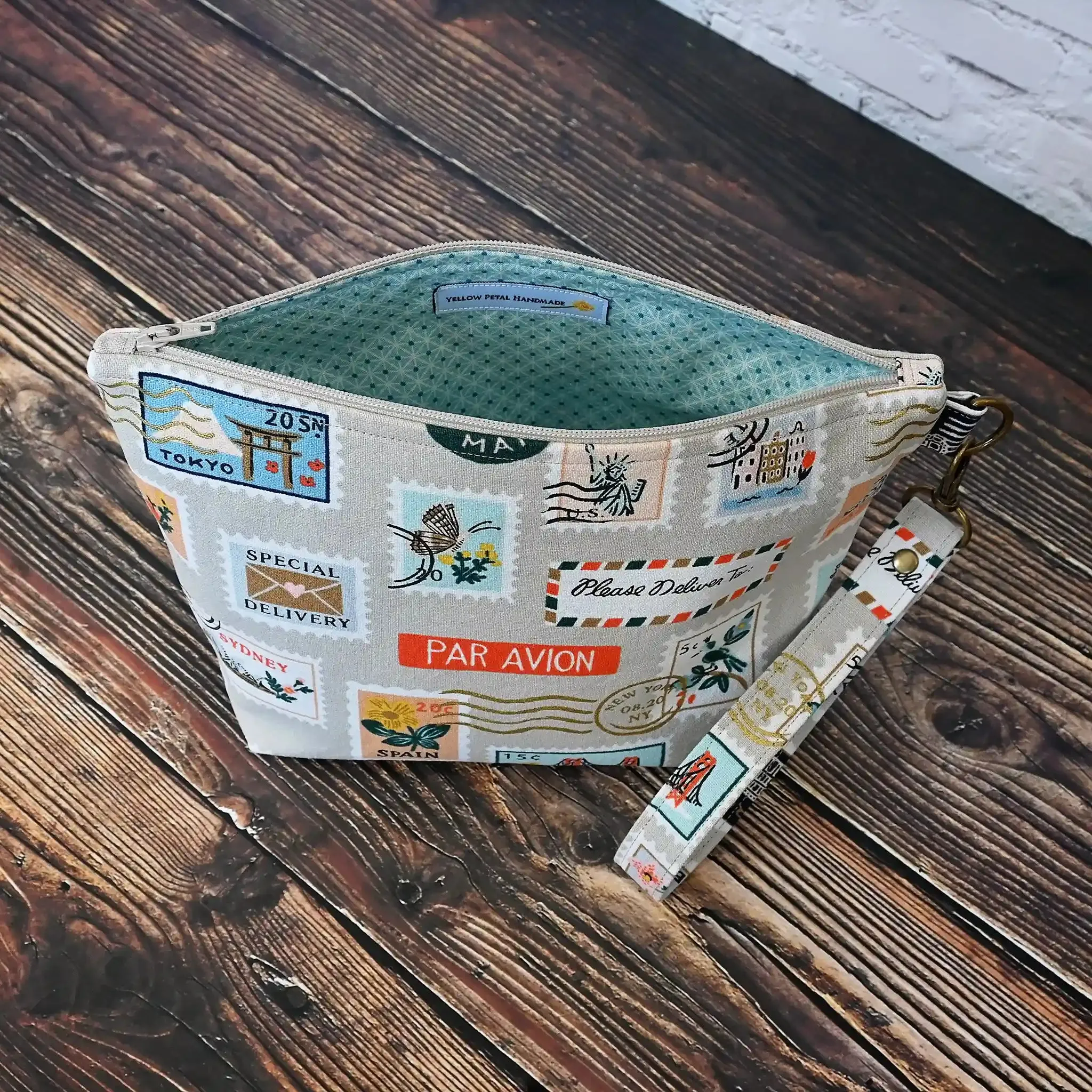 Mini Sock Pouch in Rifle Paper Co. Canvas