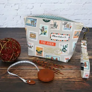 Mini Sock Pouch in Rifle Paper Co. Canvas